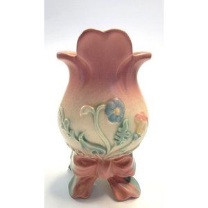 Vintage 1950's Hull B2 USA Bow Knot Vase Matt Glaze 5.75"